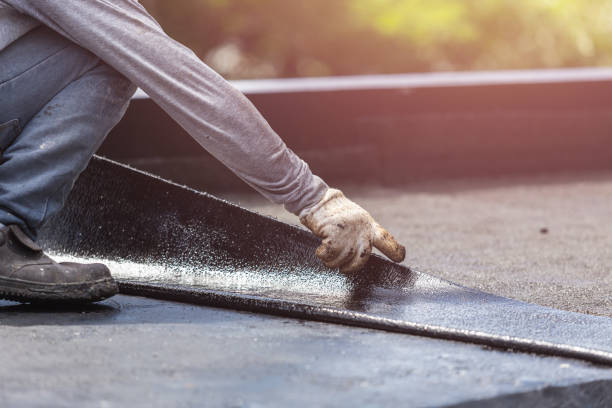 Professional Basement Waterproofing technician working in Staunton, IL